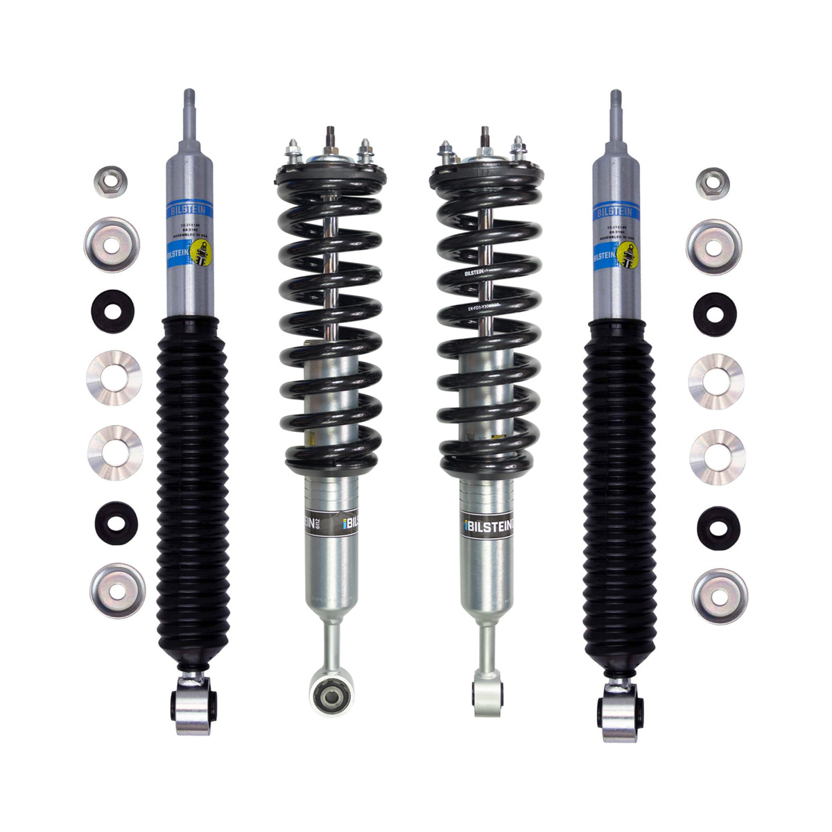 Bilstein 6112 0.75-2.5 Front Lift Assembled Coilovers with Rear 5100 Shock Options for 2007-2021 Toyota Tundra