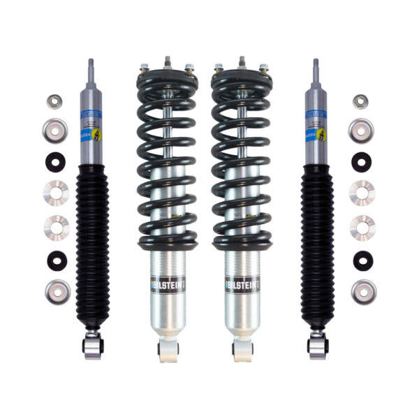 Bilstein 6112 Assembled 2.1-3.1" Medium Duty Coilovers with rear 5100 Shocks for 2007-2009 Toyota FJ Cruiser 4WD (150-200lb)