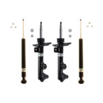Bilstein B4 OE Replacement (DampMatic) Front and Rear Shocks for 2012-2015 Mercedes-Benz C250