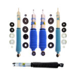 Bilstein B6 4600 Series Front, Rear Shocks with 5100 steering stabilizer for 2003-2019 and 2021-2022 Ford E-450 Super Duty