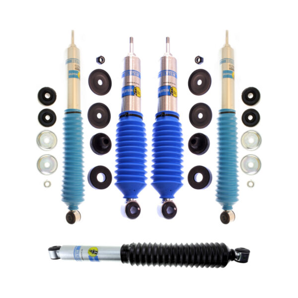 Bilstein B6 4600 Series Front, Rear Shocks with 5100 steering stabilizer for 2003-2019 and 2021-2022 Ford E-450 Super Duty