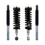 Bilstein B8 5100 0-2.4" Front Lift Assembled Coilovers and 0-1" Rear Lift Shocks for 2022-2025 Toyota Tundra