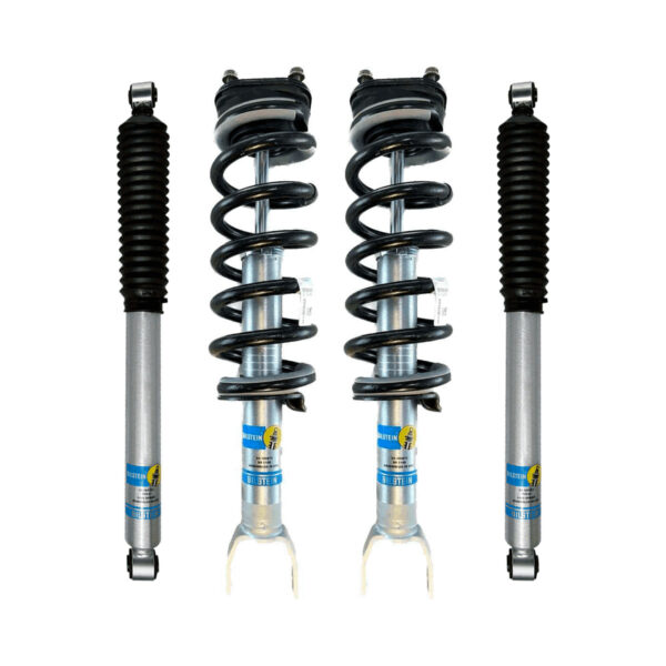 Bilstein B8 5100 0-2" Front Lift Adjustable Coilovers with OE Replacement Coils and Rear Shocks for 2006-2008 Dodge Ram 1500 4WD