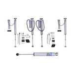 Bilstein B8 5160 Remote Reservoir 2-3" Front, Rear Lift Shocks w/ Stabilizer for 2018-2021 Jeep Wrangler JL