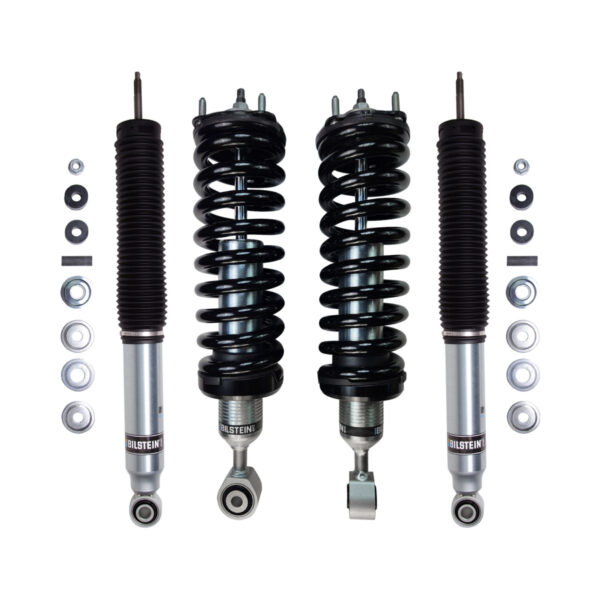 Bilstein B8 6112 2.1-3.1 Front Lift Assembled Coilovers with B8 6100 0-1 Rear Lift Shocks for 2022-2025 Toyota Tundra