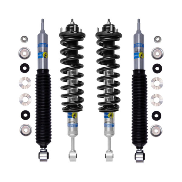 Bilstein-OME 2.5 Front Lift 5100 Assembled Coilovers and B8 5100 0-2 Rear Lift Shocks for 2010-2021 Lexus GX460 2WD-4WD