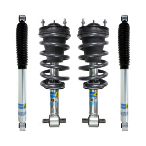 Bilstein 5100 4-6 Front Lift Assembled Coilovers with OE Replacement coils and RCD-Bilstein 5100 2-4 Rear Lift Shocks for 2014-2018 Chevy-GMC Silverado-Sierra 1500