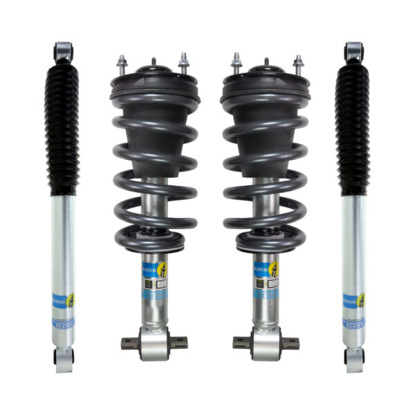 Bilstein 5100 4-6 Front Lift Assembled Coilovers with OE Replacement coils and RCD-Bilstein 5100 2-4 Rear Lift Shocks for 2014-2018 Chevy-GMC Silverado-Sierra 1500