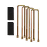 Cognito 2.0 Inch Block 12.0 Inch U Bolt Kit Cast/Tapered 99-18 Silverado/Sierra 1500-2500HD 01-13 GM 2500 SUVS