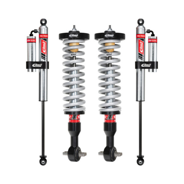 Eibach Stage 2R Pro-Truck 0.5-2.5 Front Lift Coilovers with 0-1.5 Rear Lift Res Shocks for 2015-2020 Ford F-150 Super Crew 3.5L V6 EcoBoost 4WD