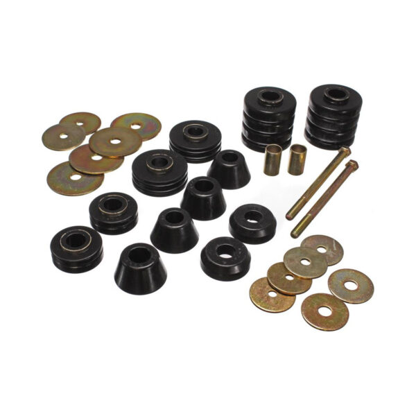 Energy Suspension Body Mount Bushings Black for 1967-1972 Chevrolet K20 Pickup 3.4107G