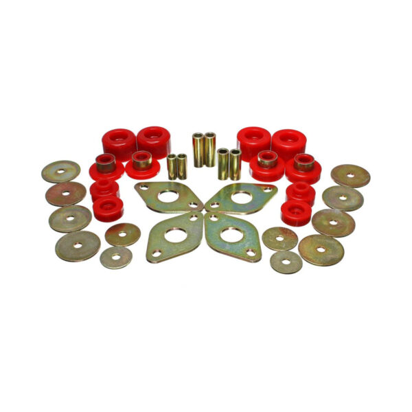 Energy Suspension Body Mount Bushings Red for 2001-2004 Toyota Tacoma 8.4107R