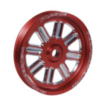 Fleece Dual-Pump Pulley Red Spoke | 2003-10 Cummins Ram 2500/3500