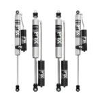 Fox 2.0 0-1.5" Front, 0-1" Rear Lift Reservoir Shocks For 2017-2019 Ford F-350 4WD