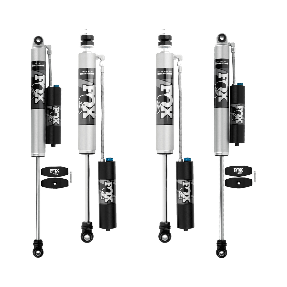 FOX 2.0 Performance 0-1.5" Lift Reservoir Adjuster Front Rear Shocks for 2017-2022 Ford F-250 F-350 4WD