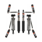 Fox 2.5 Perf Elite Series 0-3 Adjustable Reservoir Front Lift Coilovers and 0-1.5 Adjustable Reservoir Rear Lift Shocks for 2022-2023 Toyota Tundra 2WD-4WD