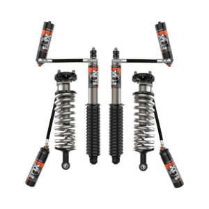 Fox 2.5 Perf Elite Series 0-3 Adjustable Reservoir Front Lift Coilovers and 0-1.5 Adjustable Reservoir Rear Lift Shocks for 2022-2023 Toyota Tundra 2WD-4WD