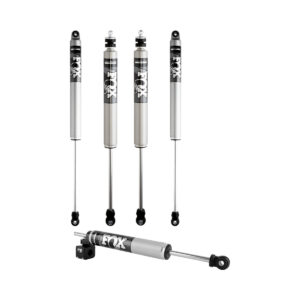FOX 5.5-7 Front, 4-6 Rear Lift IFP 2.0 Body Shocks with 2.0 Performance TS Steering Stabilizer for 2017-2022 Ford F-250 4WD