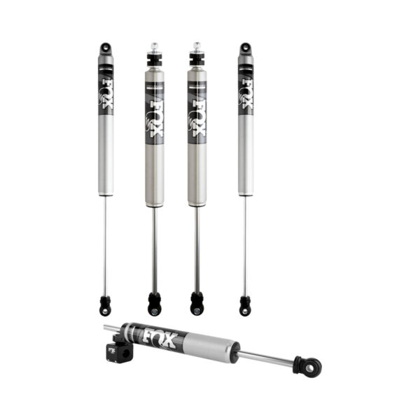 FOX 5.5-7 Front, 4-6 Rear Lift IFP 2.0 Body Shocks with 2.0 Performance TS Steering Stabilizer for 2017-2022 Ford F-250 4WD