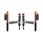 Fox Factory Race Series 3.0 Internal Bypass 2.5 Front Lift Reservoir Adjustable Coilovers with 0-1 Rear Lift Piggyback Reservoir Adjustable Shocks for 2021-2024 Ford F-150