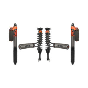 Fox Factory Race Series 3.0 Internal Bypass 2.5 Front Lift Reservoir Adjustable Coilovers with 0-1 Rear Lift Piggyback Reservoir Adjustable Shocks for 2021-2024 Ford F-150