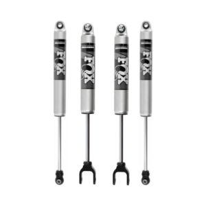 Fox Perf Series 2.0 Smooth Body IFP 1.5-2.5 Front with 0-1 Rear Lift Shocks for 2020-2023 GMC Sierra 2500-3500 2WD-4WD
