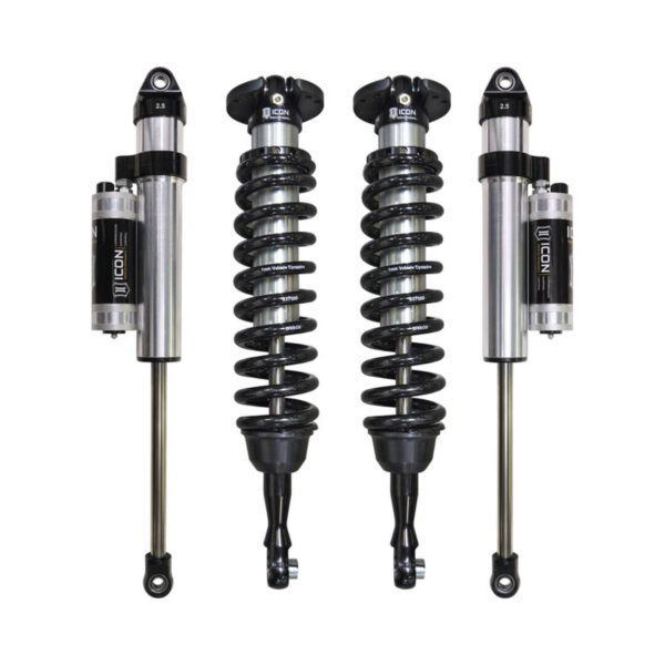 ICON 0-3 Lift Front Coilovers with 0-1.5 inch Rear Lift PBR Shocks for 2007-2021 Toyota Tundra