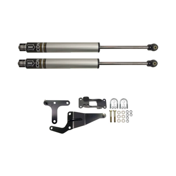 ICON Dual Steering Stabilizer with ICON Shocks for 1999-2004 Ford F-350 SuperDuty