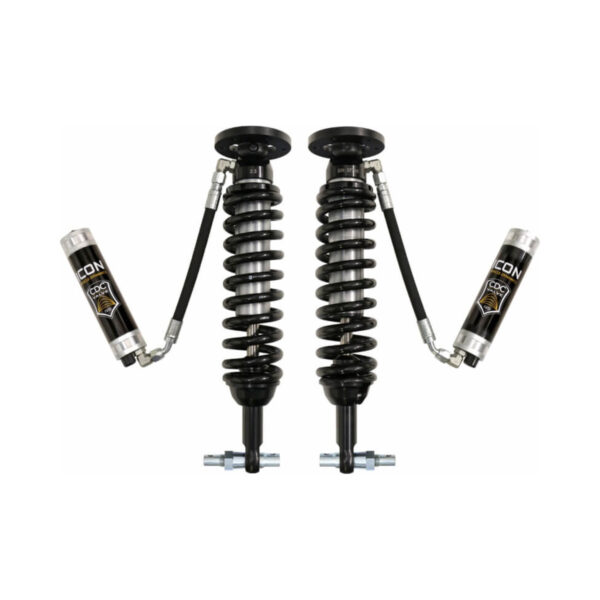 ICON Front Remote Reservoir Coil Over Shock Kit w/ CDCV for 2014 Ford F150 4WD