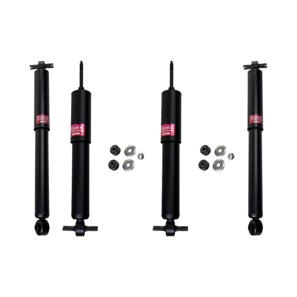 KYB Excel-G GR-2 Front Rear Shocks for 2006-10 GMC Savana 3500 Cutaway Chassis with Lowered Rear Leaf Susp 349046 349046 344483 344483