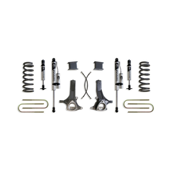 MaxTrac 7" Lift Kit with Vulcan IFP Front and Vulcan Reservoir Rear Shocks for 2002-2008 RAM 1500 2WD 5.7L-K882171VR