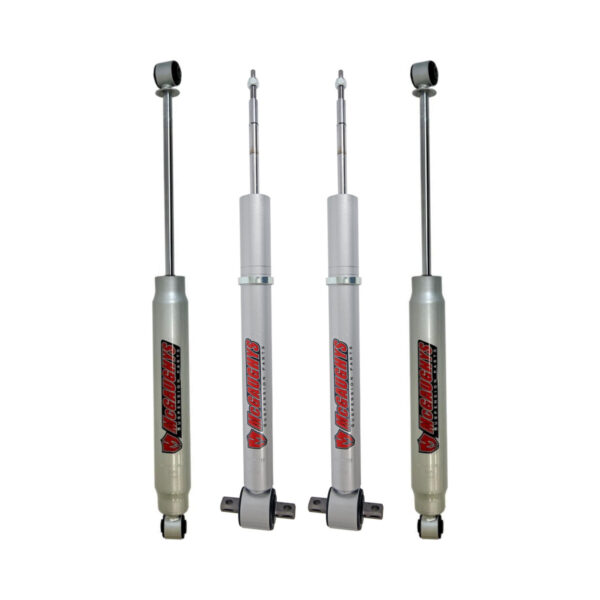 McGaughy's 7-9 Adjustable Lift Front Struts and 7-9 Rear Lift Shocks For 1999-2018 GMC Sierra 1500