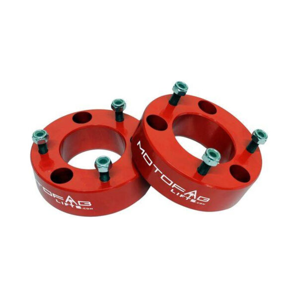 MotoFab 2" Front Leveling Lift Kit RED - 2004-2025 Ford F150