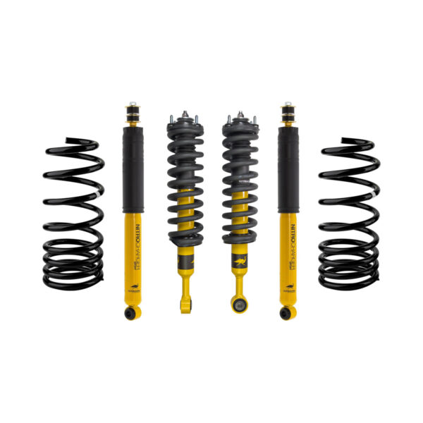 Old Man Emu 1-2 Front Lift Assembled Coilovers with Rear Shocks for 2008-2021 Toyota Land Cruiser 200 Series