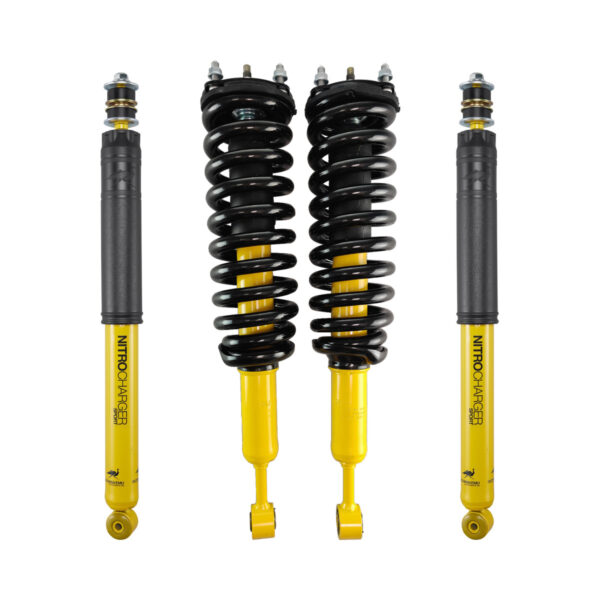 OME 2.5 Front Lift Assembled Coilovers and 0-2.36 Rear Lift Sport Shocks for 2007-2021 Toyota Tundra