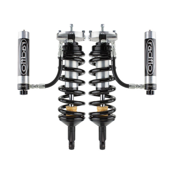 Radflo 2.5 Body 0-2" Front Lift Reservoir with Adjusters Shocks for 2019-2020 Chevy Silverado 1500
