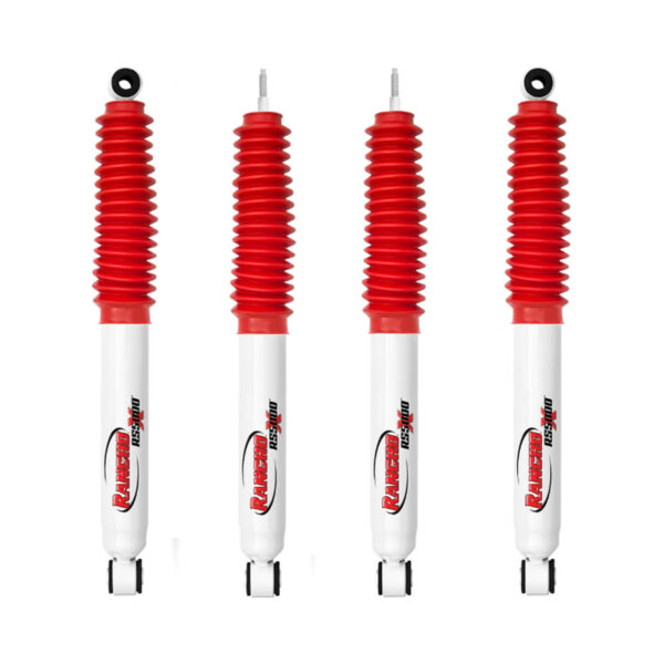 Rancho Front-Rear Shock Absorbers for 1998-2011 Ford Ranger 2WD with Coil Springs