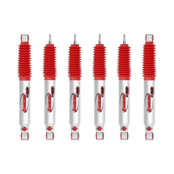 Rancho RS90000XL 4 Quad Front, and 1-3 Rear Lift Shocks for 1994-1996 Ford Bronco 4WD