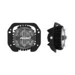 RIGID Jeep JL/Gladiator Bumper Fog Mount Kit For 18-2023 Jeep JL Rubicon/Gladiator 1 Piece Plastic With 360-Series 4.0 Inch SAE White Lights - 37106