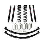 Skyjacker 3" Lift Kit w/ Black Max Shocks, Rear Leaf Springs For 1984-01 Jeep Cherokee XJ