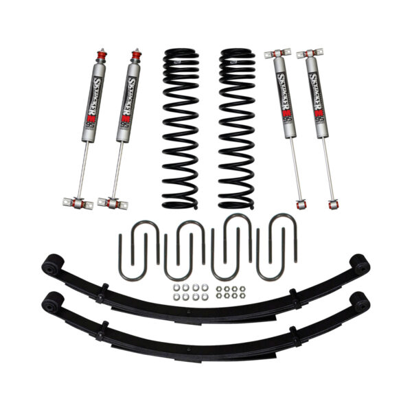 Skyjacker 3" Lift Kit w/ M95 Monotube Shocks, Rear Leaf Springs For 1984-01 Jeep Cherokee XJ