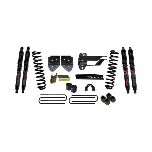 Skyjacker 4" Coils. Lift Kit Black MAX Shocks for 17-19 Ford F-250 Super Duty - F17401K-B