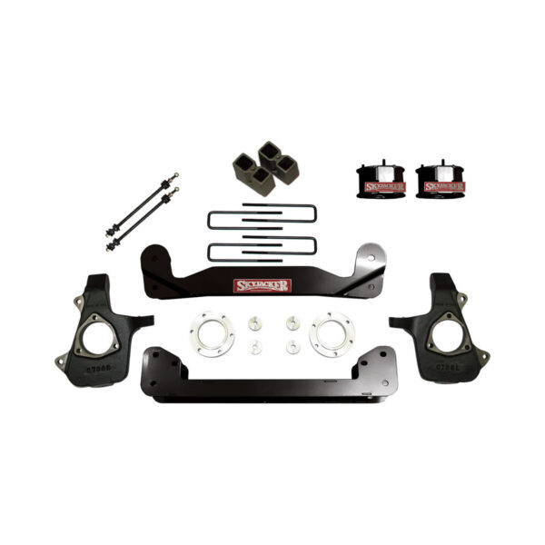Skyjacker 4" Springs. Lift Kit Nitro Shocks for 14-16 Silverado/Sierra 1500 For Use w/Models w/Steel Steering Knuckles/Control Arms. - C14460PK