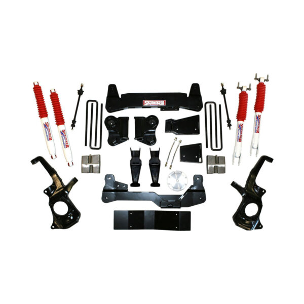 Skyjacker 7" Suspension. Lift Kit Nitro Shocks for 11-19 Silverado/Sierra 3500 HD - C11781KH