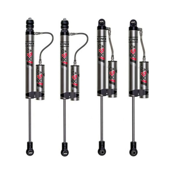 Skyjacker 3.5-4.5 Front-Rear Monotube Shocks for 1997-2006 Jeep Wrangler (TJ) 4WD with ADX 2.0 Adventure Series Remote Reservoir Aluminum