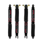 Skyjacker Black Max Twin Tube Foam 5-7 Front and 4-6 Rear Lift Shocks for 2011-2018 Chevrolet Silverado 1500 2WD-4WD with Black Boot