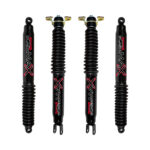 Skyjacker Black Max Twin Tube Foam Cell Hydraulic with Black Boot 0-3.5 Front and 0-2.5 Rear Lift Shocks for 2011-2023 Chevrolet Silverado 2500HD