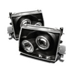 Spyder Auto 5011947 Projector Headlights - LED Halo - LED ( Replaceable LEDs ) - Black For 1997-2000 Toyota Tacoma
