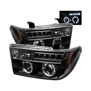 Spyder Auto 5012029 Projector Headlights - Black For 2007-13 Toyota Tundra/2008-13 Toyota Sequoia
