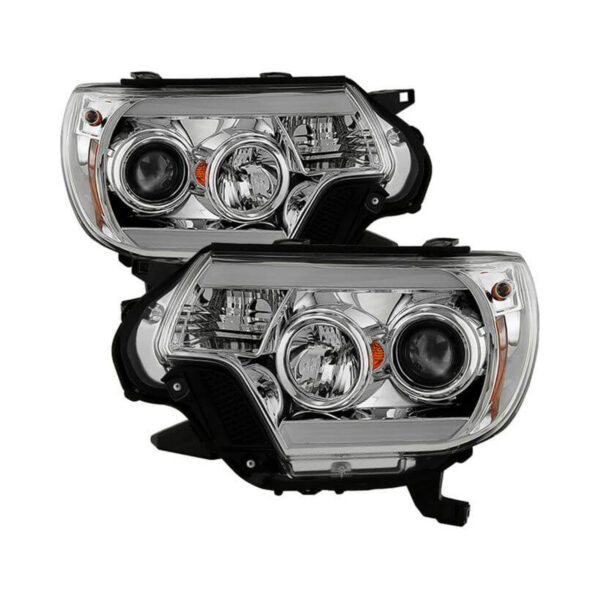 Spyder Auto 5081704 Projector Headlights - Light Bar DRL - Chrome For 2012-2015 Toyota Tacoma
